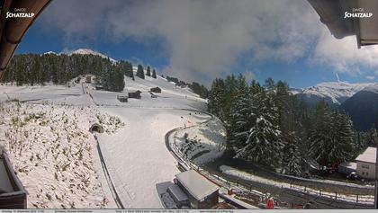 Davos: Sommer-Schlittelbahn, Blick zur Strelaalp