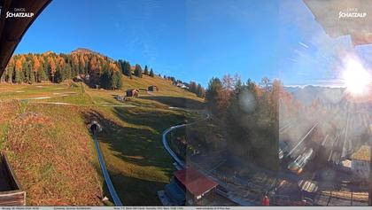 Davos: Sommer-Schlittelbahn, Blick zur Strelaalp