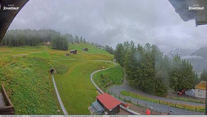 Davos: Sommer-Schlittelbahn, Blick zur Strelaalp