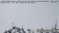 Dernière vue de jour à partir de Schachnern: Sonnblick Observatorium − Blick nach Südwesten Richtung Lienzer Dolomiten