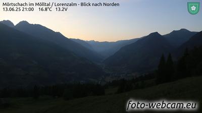 Mortschach: im Mölltal - Lorenzalm - Blick nach Norden