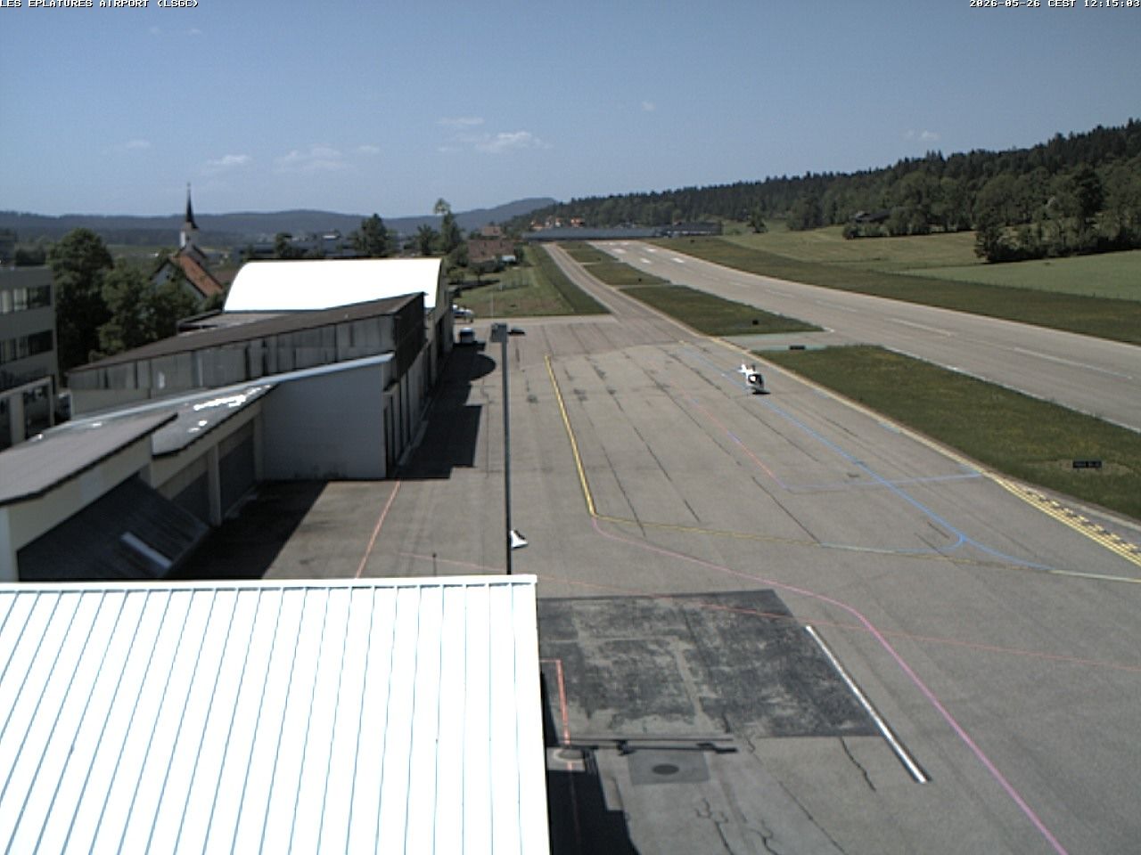 La Chaux-de-Fonds › Südwesten: Airport Les Eplatures - Temples des Éplatures