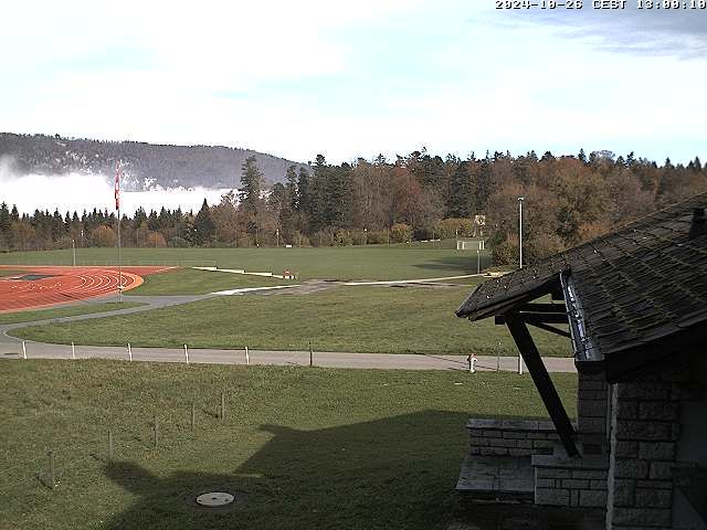 Magglingen › Nord-Ost: Restaurant End der Welt - 400-Rundbahn und Fussballplatz «End der Welt»