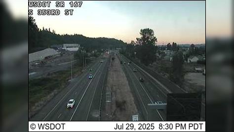 Traffic Cam Algona: SR 167 at MP 13.1: S 353rd St