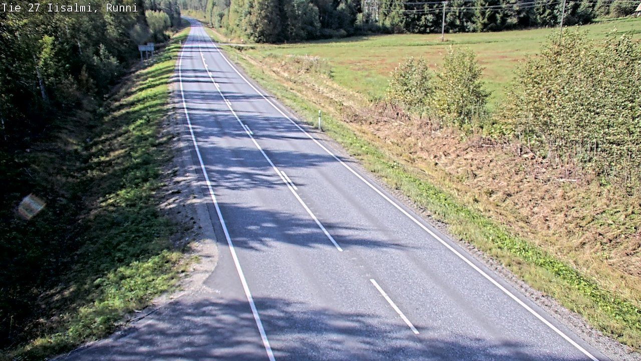 Traffic Cam Iisalmi: Tie - Runni - Kalajoelle