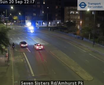 Traffic Cam London Borough of Haringey: Seven Sisters Rd/Amhurst Pk