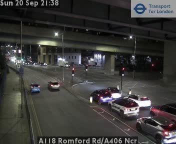 Traffic Cam Heathfield and Waldron: A118 Romford Rd/A406 Ncr