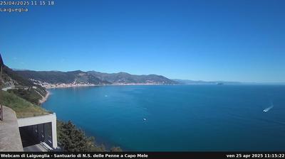 Preview delle webcam di Laigueglia: Alassio - Gallinara - Ligurian Sea