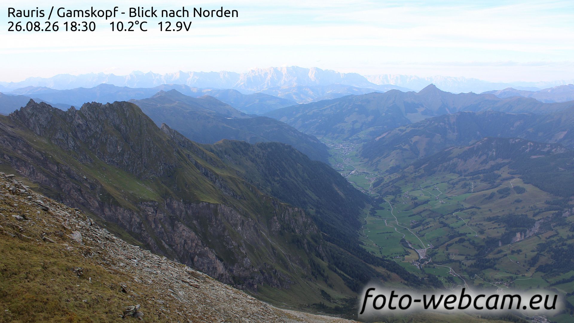 Traffic Cam Rauris: Gamskopf - Blick nach Norden