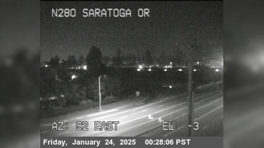 Traffic Cam Downtown Historic District › North: TVB89 -- I-280 : Saratoga Onramp