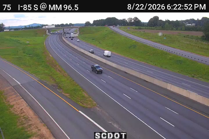Traffic Cam Grover: I-85 S @ MM 104