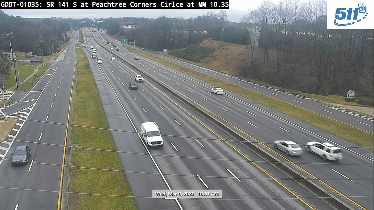 Traffic Cam Peachtree Corners: GDOT-CAM-