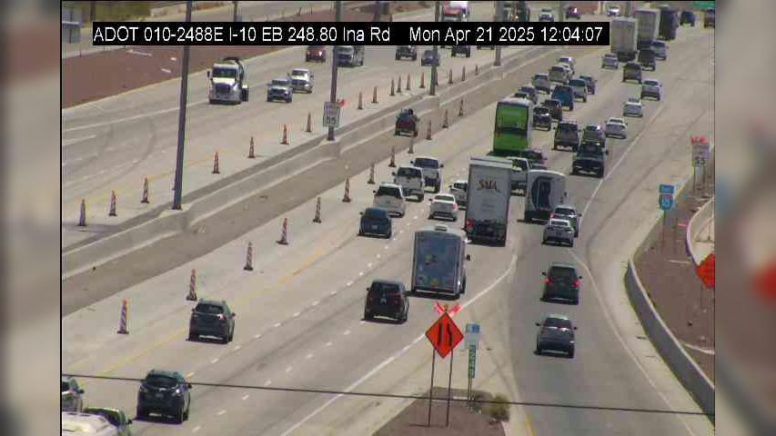 Traffic Cam Marana › East: I-10 EB 248.80 @Ina Rd