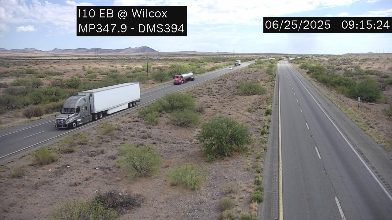 Traffic Cam Willcox › East: I-10 EB 347.90 @Wilcox