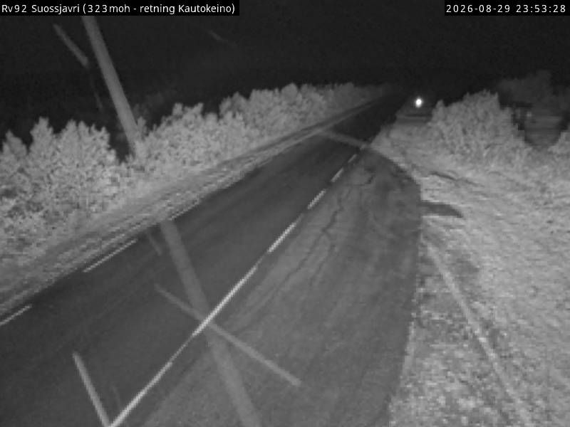 Traffic Cam Suoidnerohtu: R92 Suossjavri (Kautokeino)