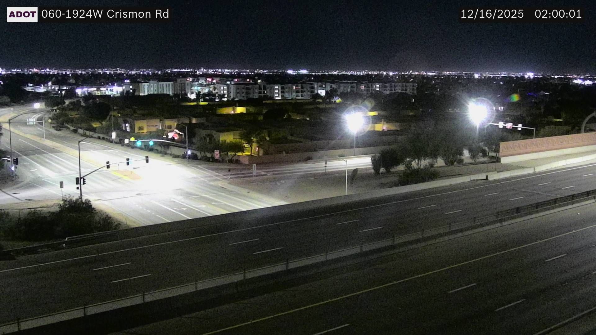 Traffic Cam Gilbert: US 60 @ Crismon