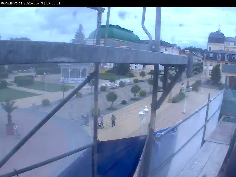 Traffic Cam Frantiskovy Lazne: Národní třída, Františkovy Lázně, Česká republika
