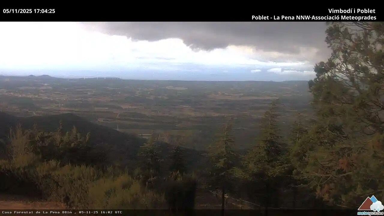 Traffic Cam Vimbodi i Poblet › North-West: Casa Forestal de La Pena