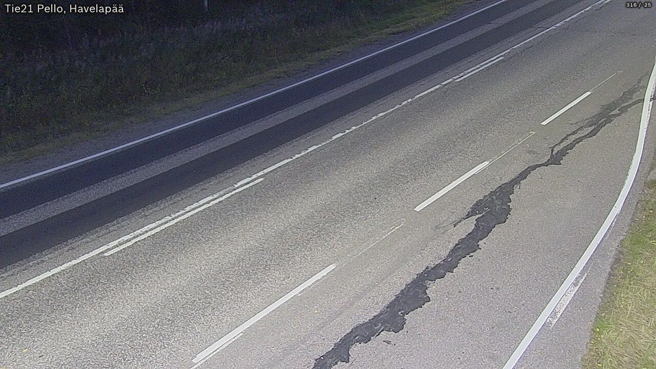 Traffic Cam Pello: Tie21 - Tienpinta