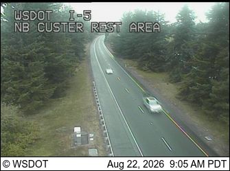 Traffic Cam Custer: I-5 at MP 267.7: NB - Rest Area