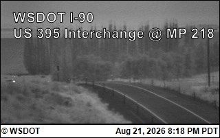 Traffic Cam Ritzville › West: I-90 at MP 220: US 395 Interchange