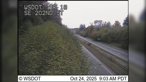 Traffic Cam Atkinson: SR 18 at MP 18.7: SE 202nd St