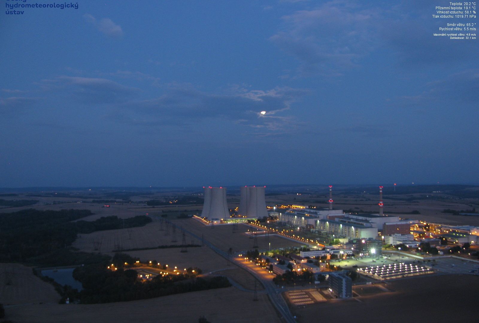 Traffic Cam Dukovany › South-East: Nuclear power plant Dukovany