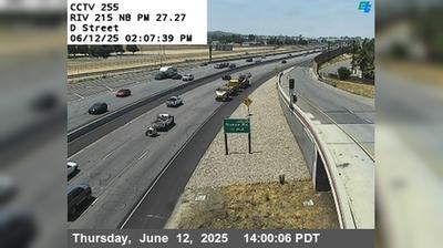 Perris North Traffic: I-215 D Street