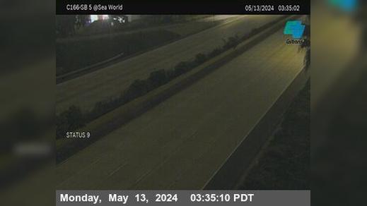 Traffic Cam Old Town › South: C 166) I-5 : SeaWorld Drive