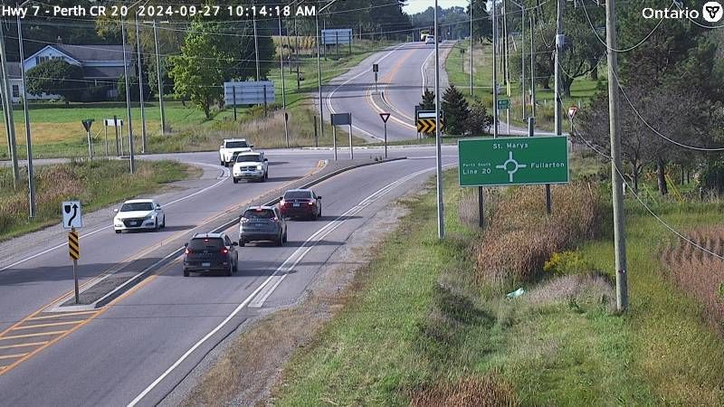 Traffic Cam Perth South: Highway 7 near Perth County Road