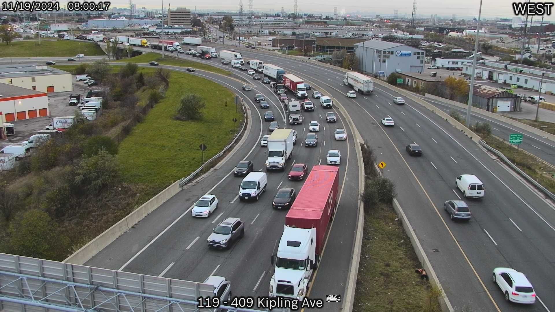 Traffic Cam Etobicoke: Highway 401 near Highway 409 North