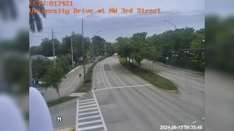 Traffic Cam Plantation: University Drive at NW 3rd Street