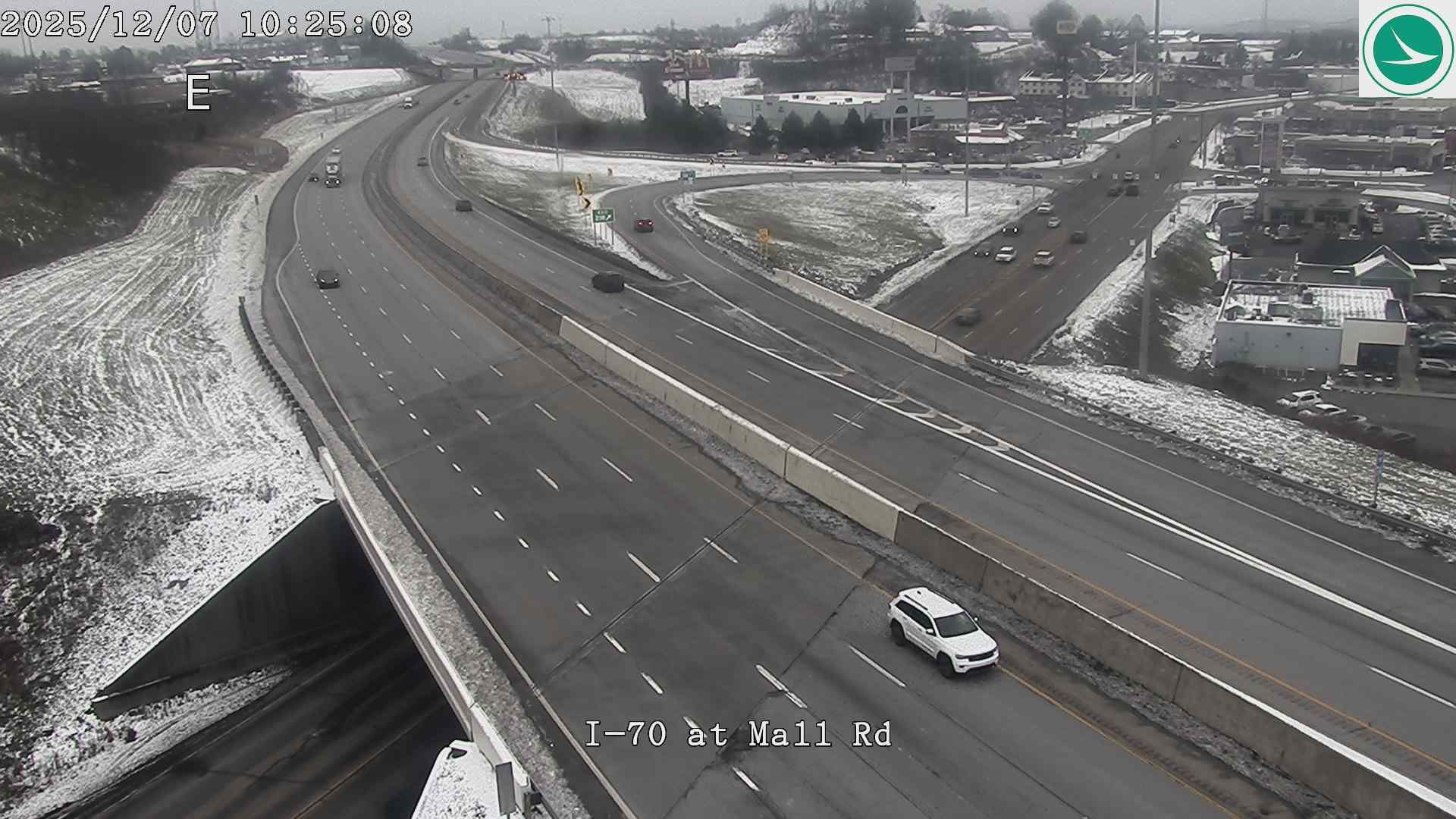 Traffic Cam St. Clairsville: I-70 at Mall Rd