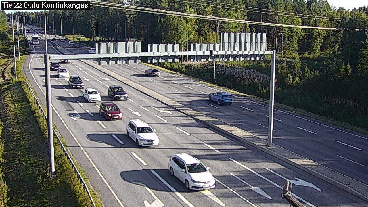 Traffic Cam Oulunsuu: Tie 22 Oulu Kaukovainio - Kajaaniin