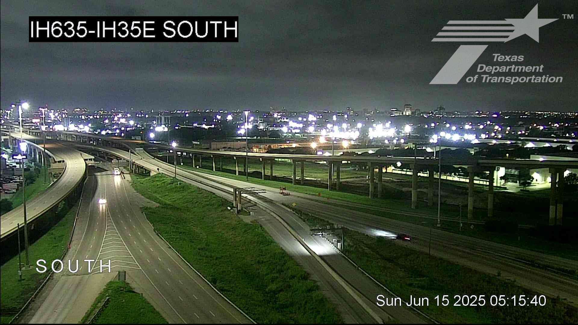 Traffic Cam Dallas › East: I-635 @ I-35E South