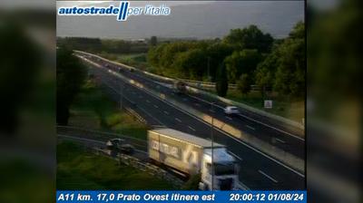 Preview delle webcam di Casale: A11 km. 17,0 Prato Ovest itinere est