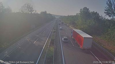Vertesszolos: M1 63+760km, bal oldal -> Budapest