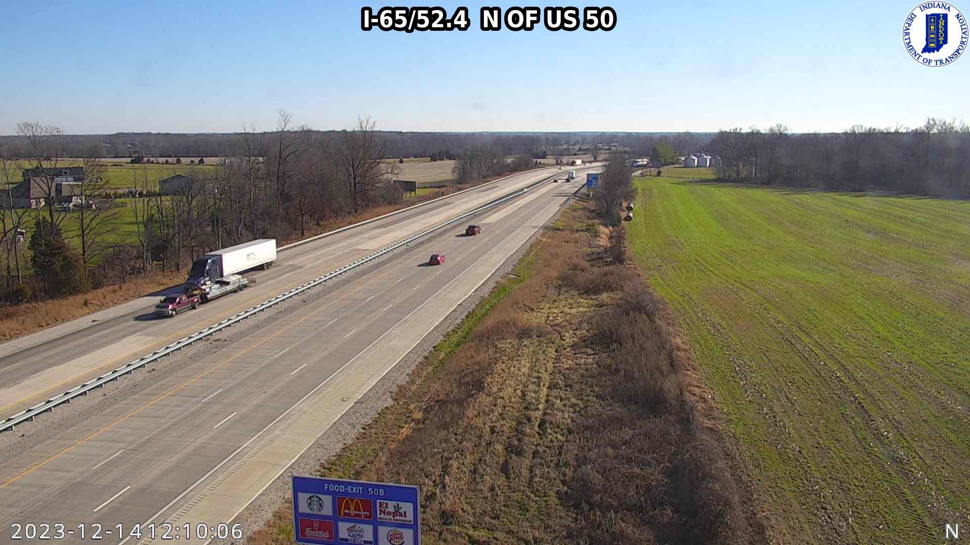 Traffic Cam Rockford: I-65: I-65/52.4 N OF US 50: I-65/52.4 N OF US 50