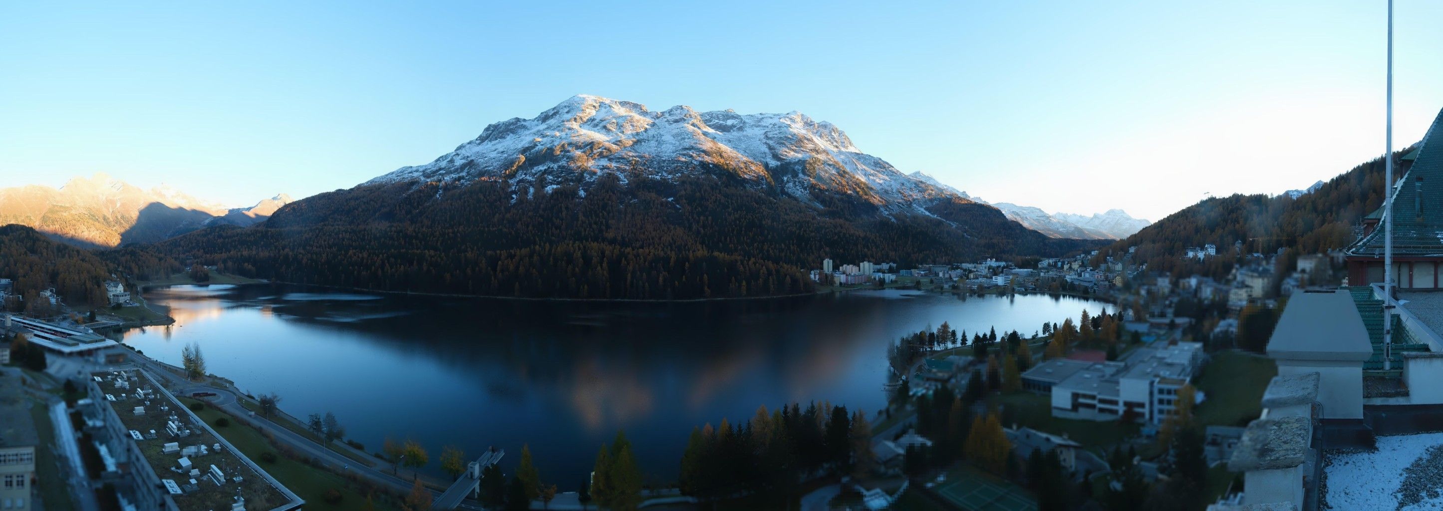 Sankt Moritz: Badrutt's Palace Hotel - Lake Saint Moritz - Piz Mezdi