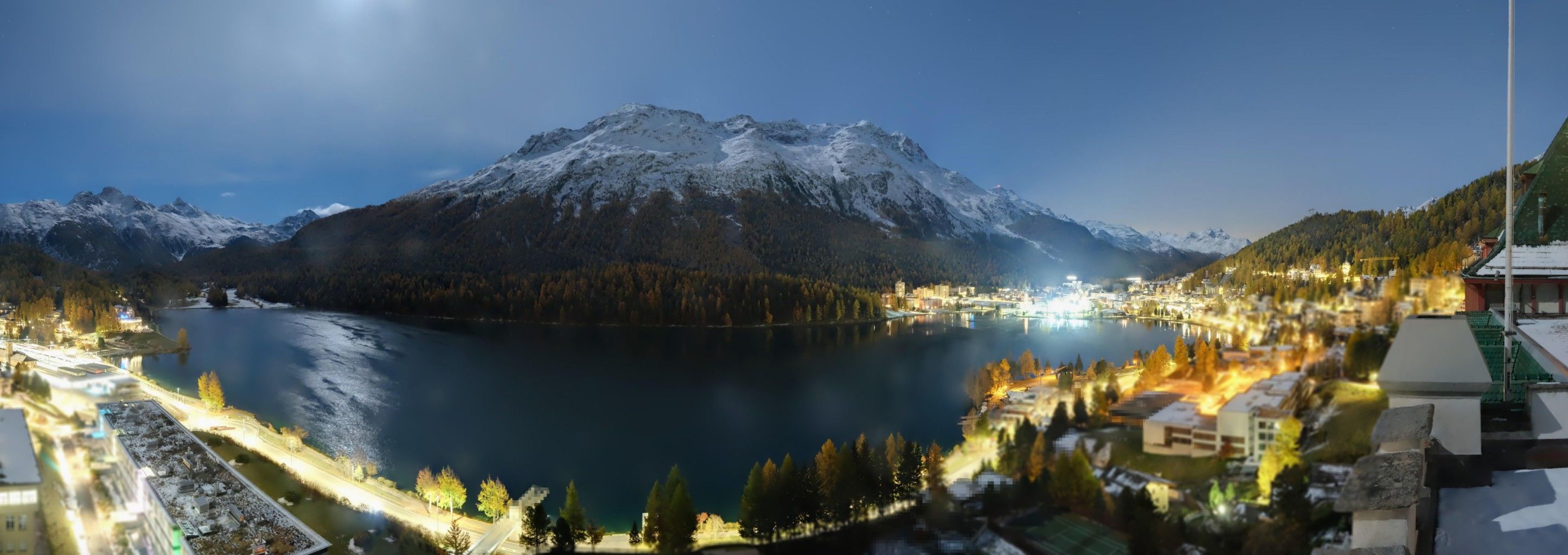 Sankt Moritz: Badrutt's Palace Hotel - Lake Saint Moritz - Piz Mezdi