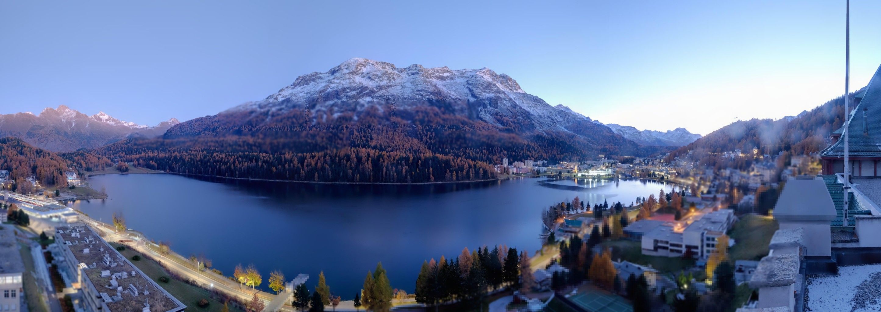 Sankt Moritz: Badrutt's Palace Hotel - Lake Saint Moritz - Piz Mezdi
