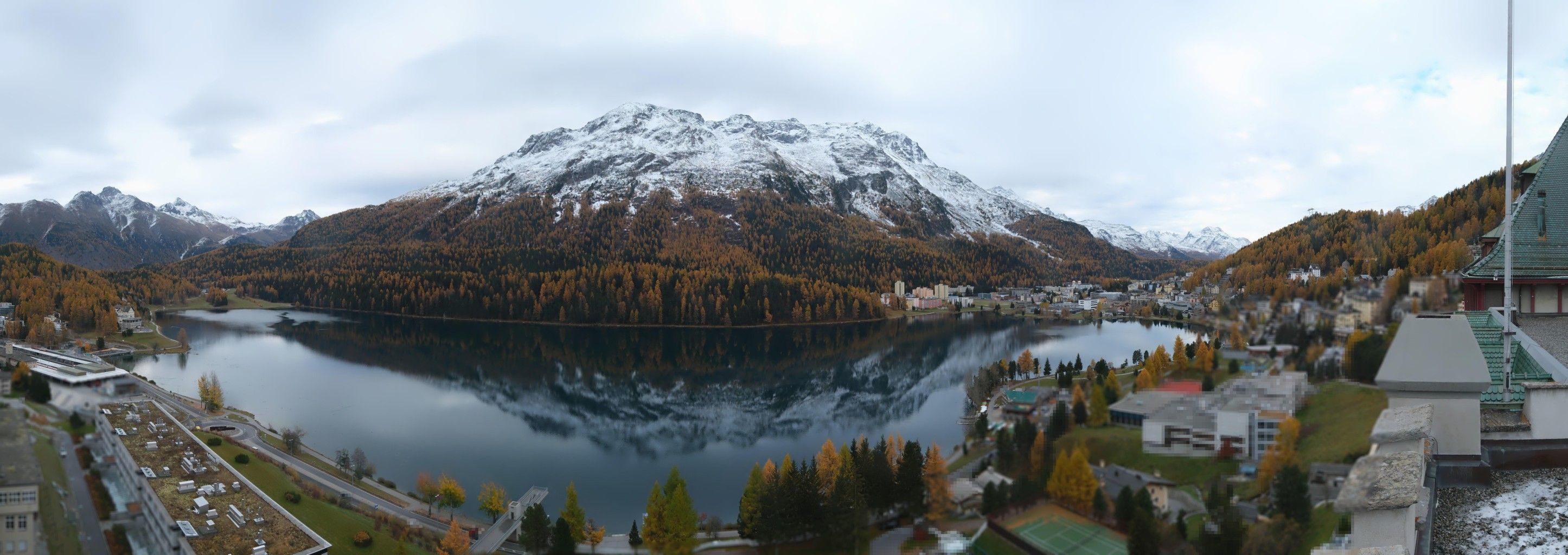 Sankt Moritz: Badrutt's Palace Hotel - Lake Saint Moritz - Piz Mezdi