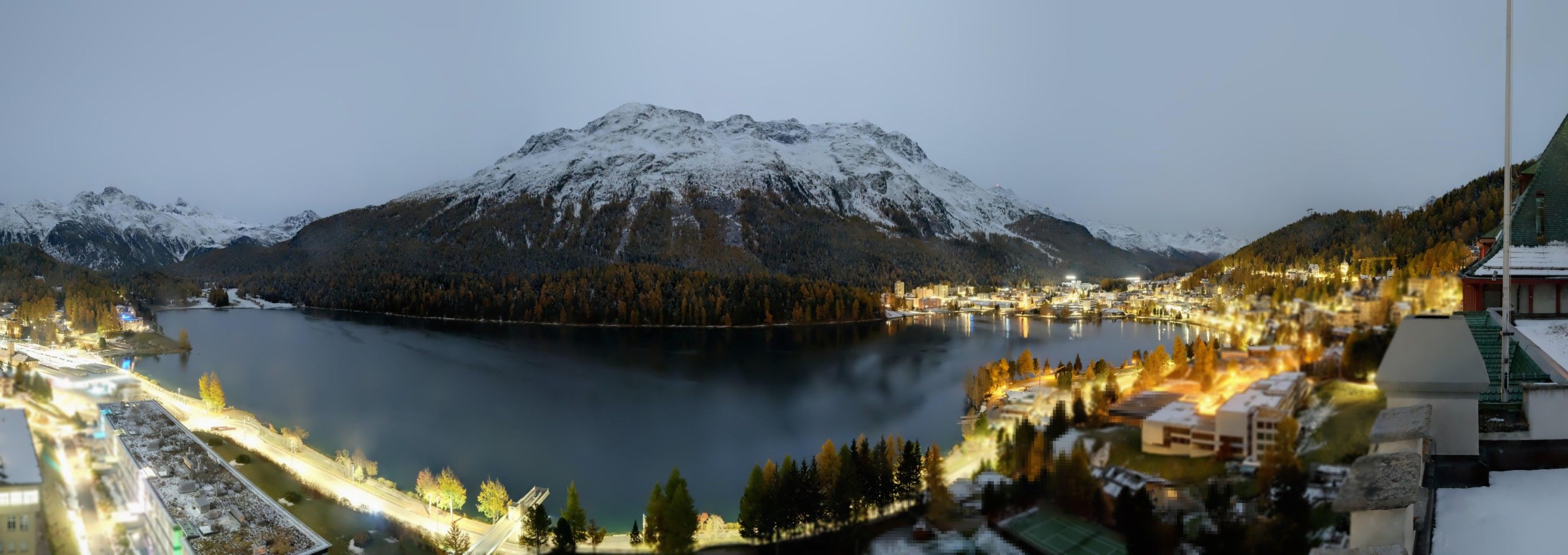 Sankt Moritz: Badrutt's Palace Hotel - Lake Saint Moritz - Piz Mezdi