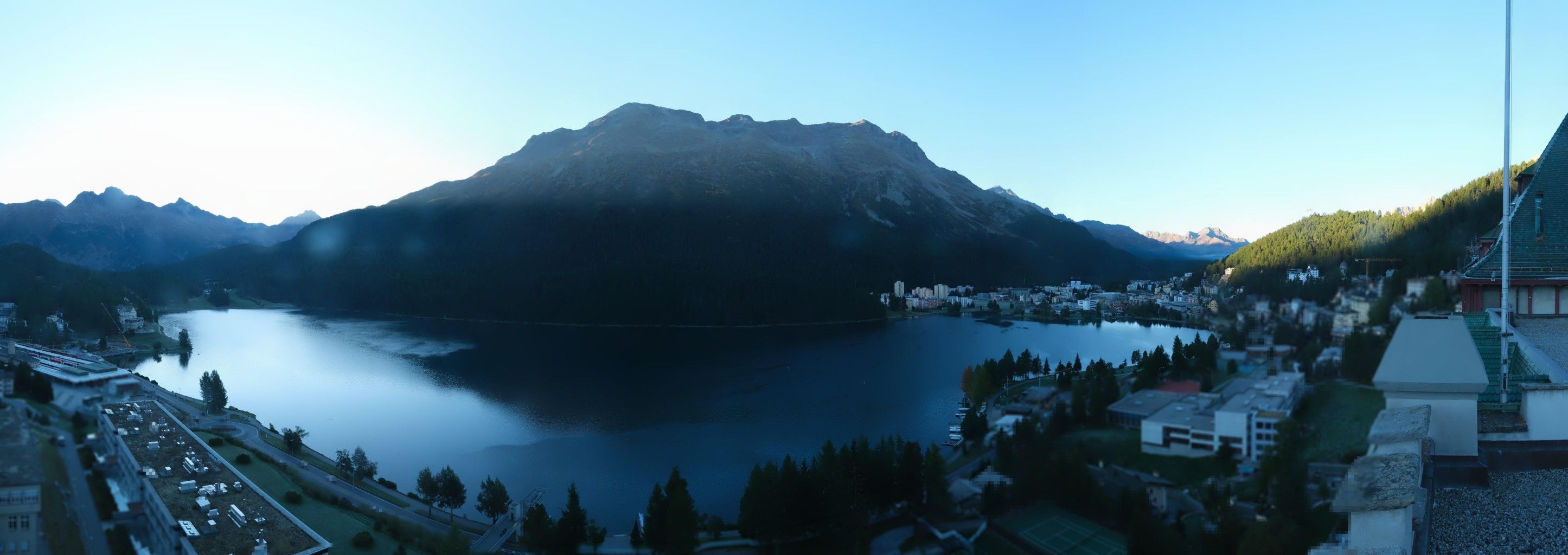 Sankt Moritz: Badrutt's Palace Hotel - Lake Saint Moritz - Piz Mezdi