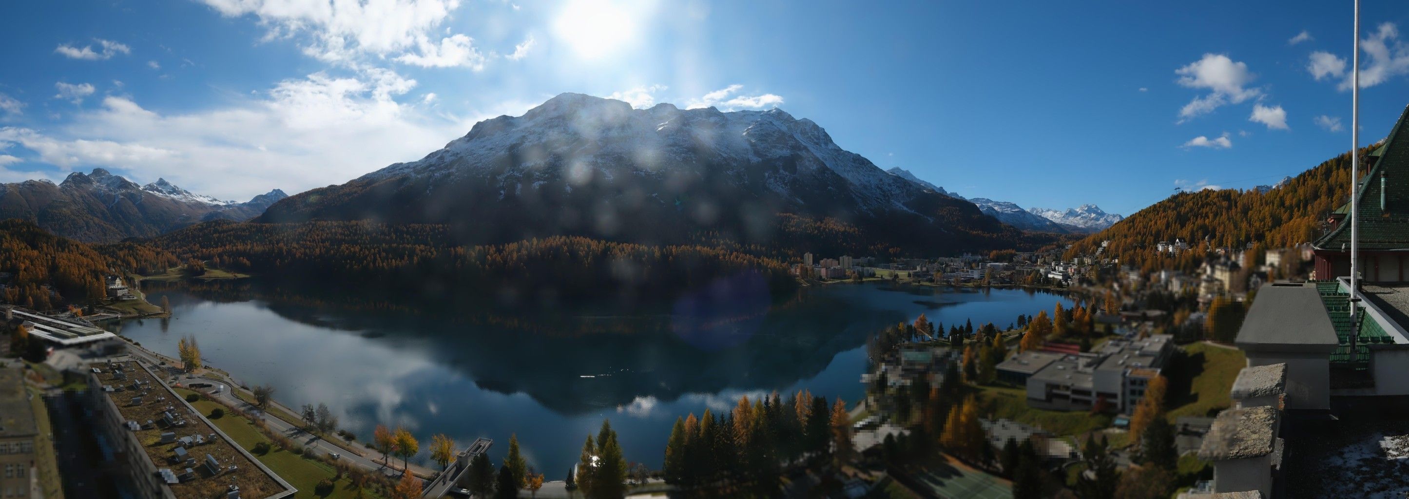 Sankt Moritz: Badrutt's Palace Hotel - Lake Saint Moritz - Piz Mezdi