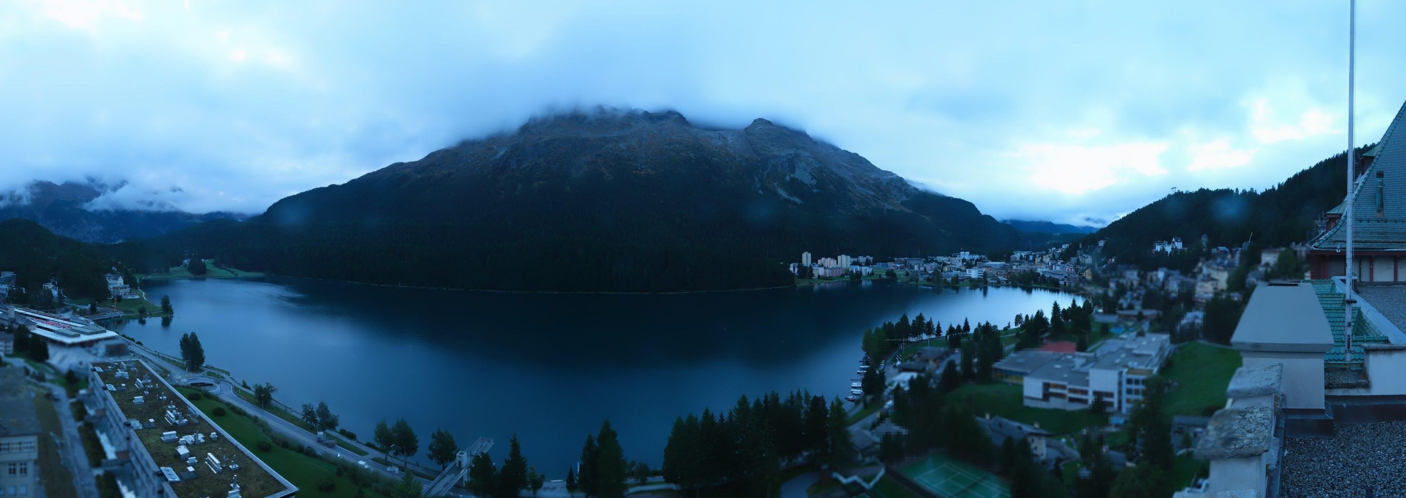 Sankt Moritz: Badrutt's Palace Hotel - Lake Saint Moritz - Piz Mezdi