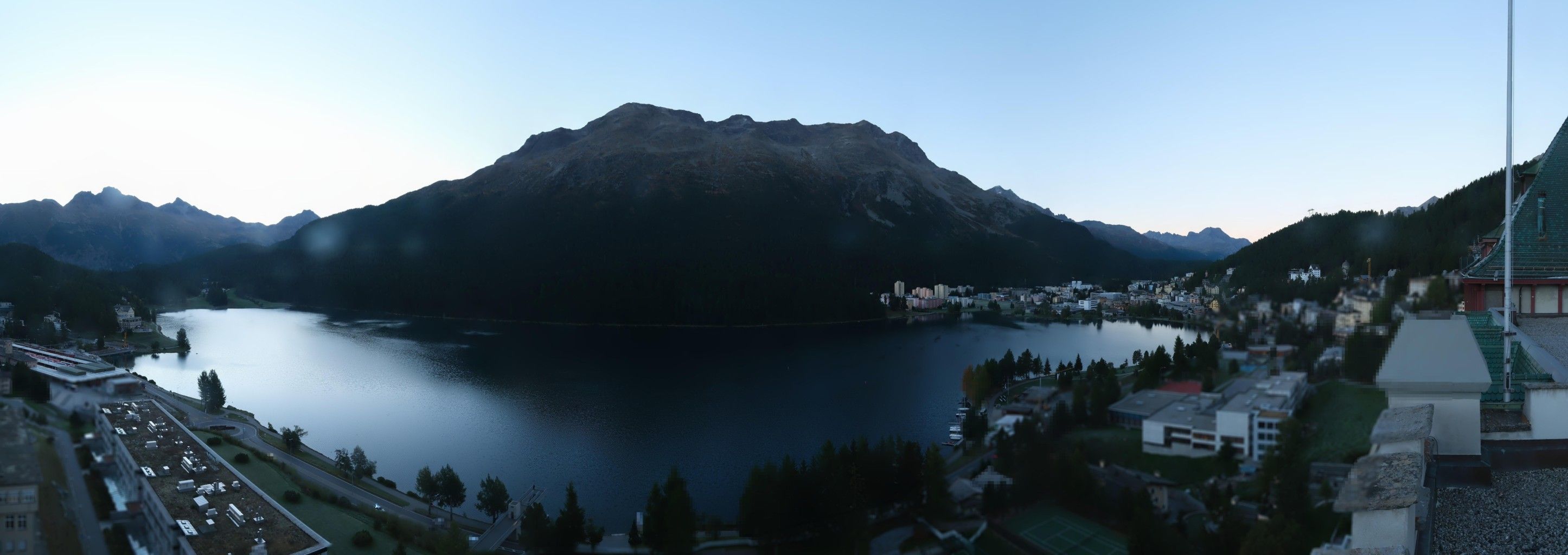 Sankt Moritz: Badrutt's Palace Hotel - Lake Saint Moritz - Piz Mezdi
