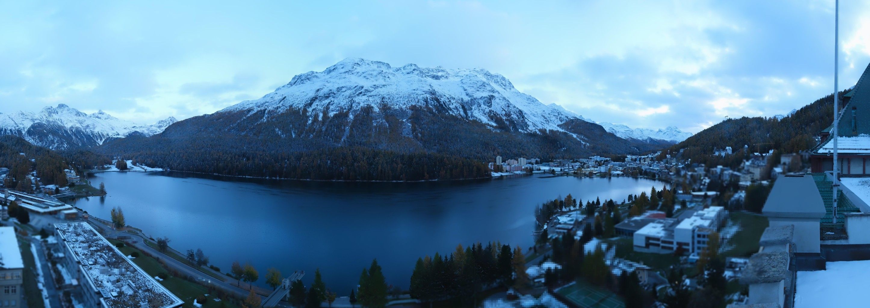 Sankt Moritz: Badrutt's Palace Hotel - Lake Saint Moritz - Piz Mezdi