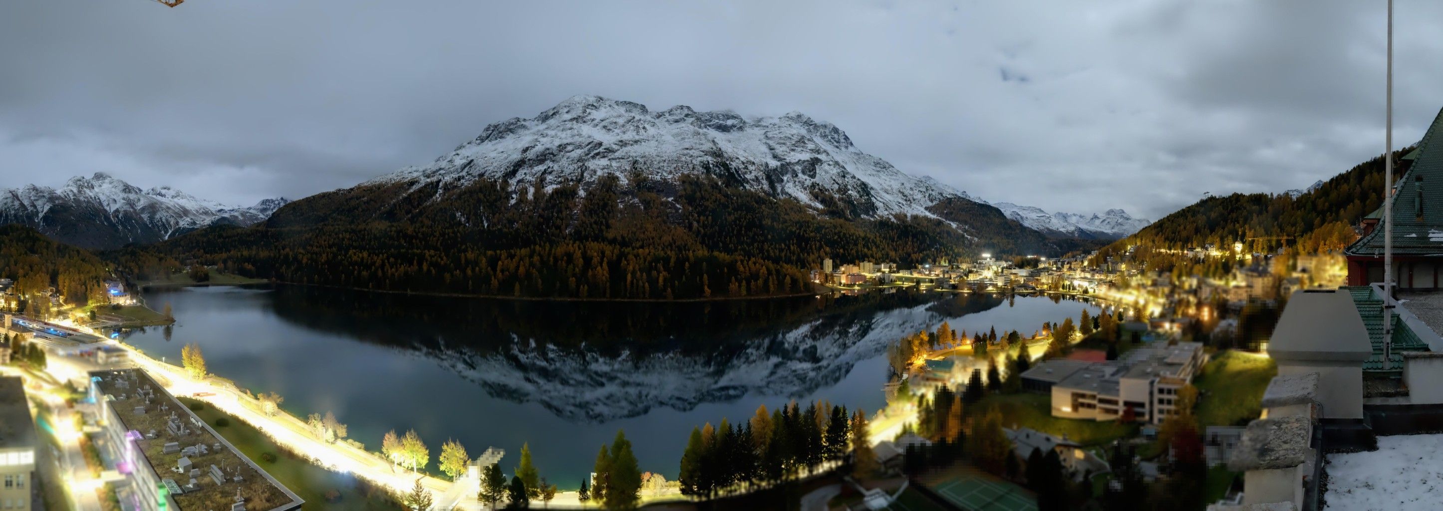 Sankt Moritz: Badrutt's Palace Hotel - Lake Saint Moritz - Piz Mezdi