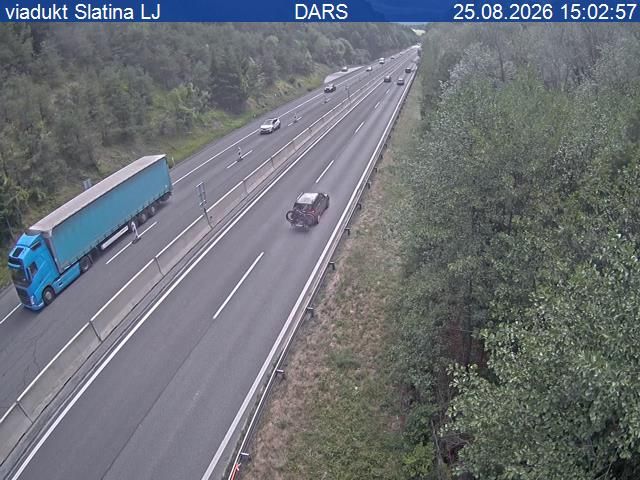 Traffic Cam Jakob pri Sentjurju: A1/E57, Maribor - Ljubljana, viadukt Slatina